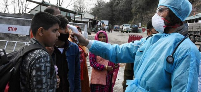 Jammu and Kashmir Confirms 105 New Coronavirus Cases, Tally at 2,446