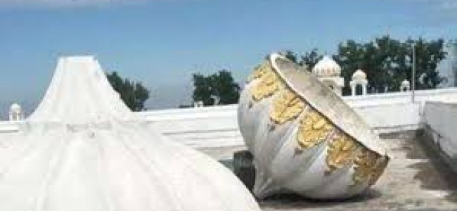 Rectify deficiencies: India to Pakistan on collapse of Kartarpur gurdwara domes Rectify deficiencies: India to Pakistan on collapse of Kartarpur gurdwara domes