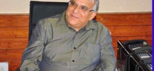 BR Sharma appointed as JKPSC chairman BR Sharma appointed as JKPSC chairman