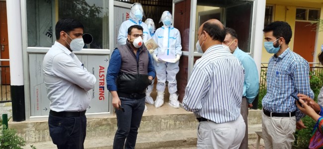 DC Shopian takes stock of arrangements at New COVID wellness centre TRC Padpawan