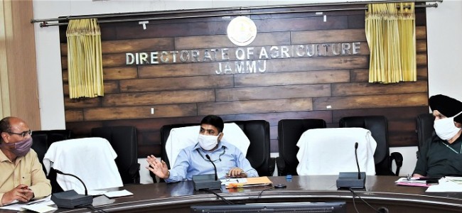 Director Agriculture Jammu reviews arrangements for smooth supply of Fertilizers during Kharif 2020-21 Director Agriculture Jammu reviews arrangements for smooth supply of Fertilizers during Kharif 2020-21