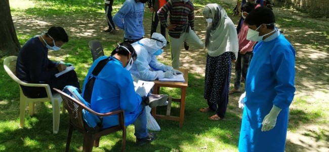 Special COVID sample Collection centre setup at Chitragam Shopian Special COVID sample Collection centre setup at Chitragam Shopian