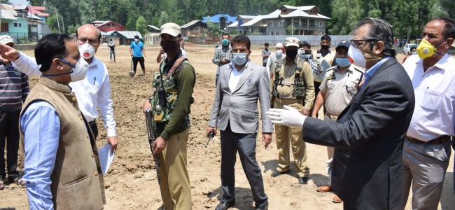 Advisor Baseer Khan visits Baramulla, inspects several dev projects Advisor Baseer Khan visits Baramulla, inspects several dev projects