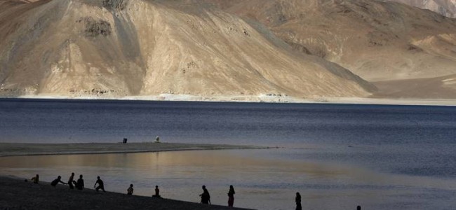 Chinese building helipad in Pangong Tso, massing troops on southern bank of lake