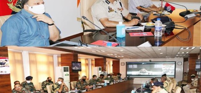 DGP J&K chairs a high level meeting at PHQ Jammu DGP J&K chairs a high level meeting at PHQ Jammu