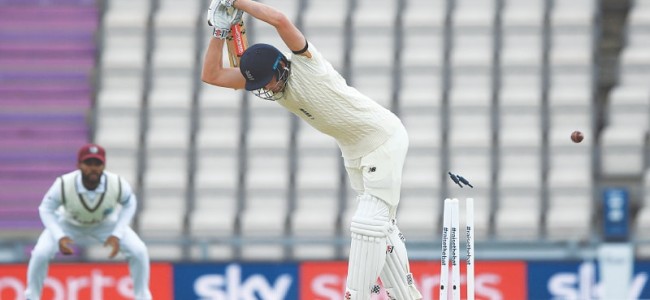 England struggle for runs in brief play against West Indies England struggle for runs in brief play against West Indies