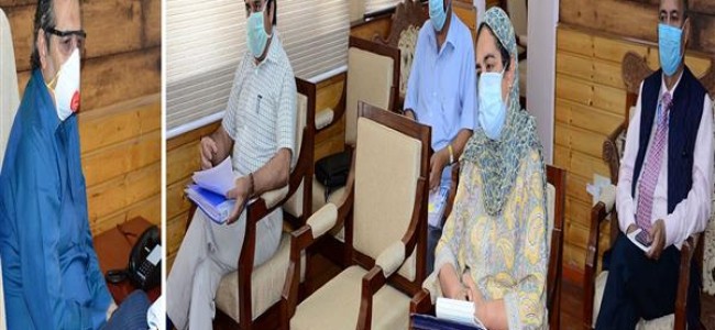Advisor Baseer Khan reviews coronavirus control efforts Advisor Baseer Khan reviews coronavirus control efforts
