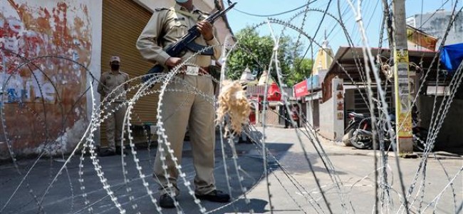 Strict lockdown restrictions re-imposed in parts of Kashmir after spike in COVID-19 cases Strict lockdown restrictions re-imposed in parts of Kashmir after spike in COVID-19 cases