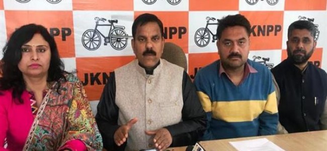 BJP made law ‘hostage’ across country: JKNPP BJP made law ‘hostage’ across country: JKNPP
