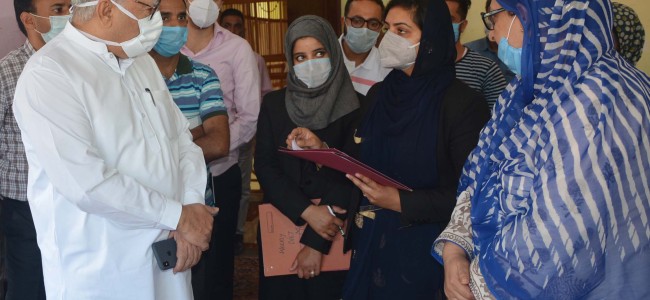 Advisor Khan visits Juvenile Observation Home, Harwan Advisor Khan visits Juvenile Observation Home, Harwan