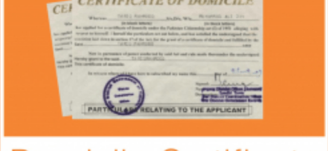 Issue domicile certificates within five working days: Govt to competent authorities Issue domicile certificates within five working days: Govt to competent authorities