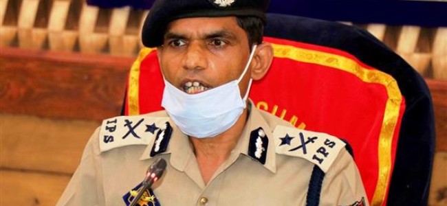 60 Youth missing from different parts of Kashmir Valley baseless: IGP Kashmir