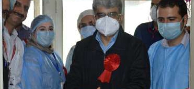 Atal Dulloo inaugurates NAT-PCR at GMC, Srinagar Atal Dulloo inaugurates NAT-PCR at GMC, Srinagar
