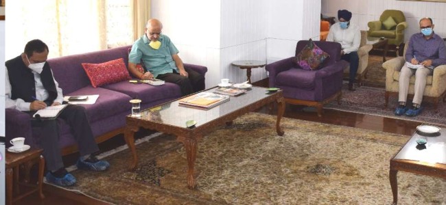Lt Governor Sinha discusses overall COVID situation in J&K Lt Governor Sinha discusses overall COVID situation in J&K