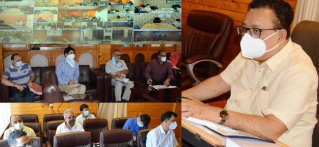 Navin Choudhary reviews progress under PMDP, CAPEX, CSS, other schemes Navin Choudhary reviews progress under PMDP, CAPEX, CSS, other schemes