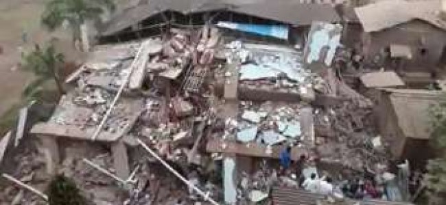 25 rescued, over 50 still trapped after building collapses in Maharashtra’s Raigad district