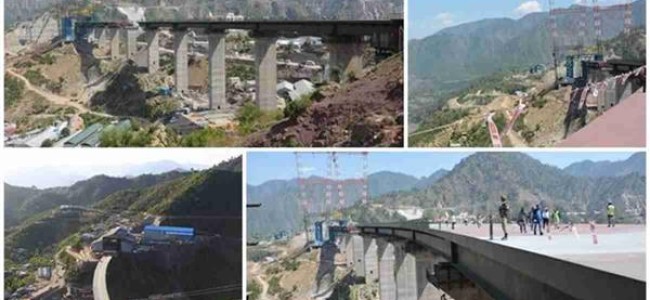 India to complete construction of highest railway bridge in JK by August 2022 India to complete construction of highest railway bridge in JK by August 2022