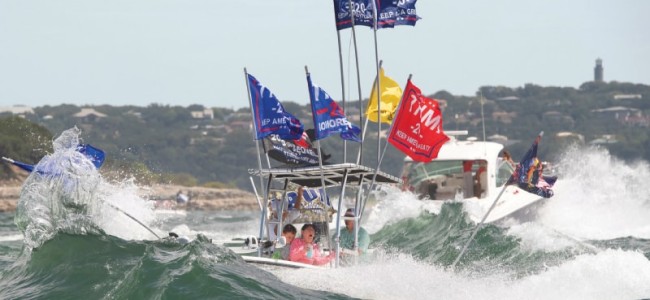 Several boats sink at Trump parade on Texas lake Several boats sink at Trump parade on Texas lake