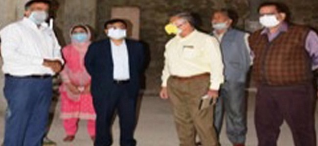 Commissioner Secretary I&C reviews progress on Jhelum Tawi Flood Recovery Project at Govt Silk Factory Rajbagh Commissioner Secretary I&C reviews progress on Jhelum Tawi Flood Recovery Project at Govt Silk Factory Rajbagh