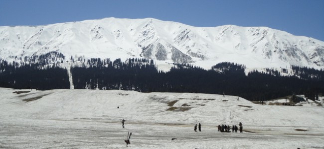 Gulmarg receives seasons first snow fall Gulmarg receives seasons first snow fall