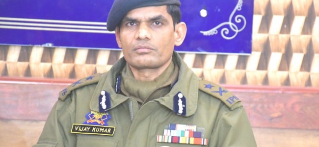 Two militants surrender after their families brought to gunfight site in Sopore: IGP Two militants surrender after their families brought to gunfight site in Sopore: IGP