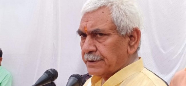 Lt Governor Sinha expresses anguish over militant attack on Political leader in Ganderbal Lt Governor Sinha expresses anguish over militant attack on Political leader in Ganderbal