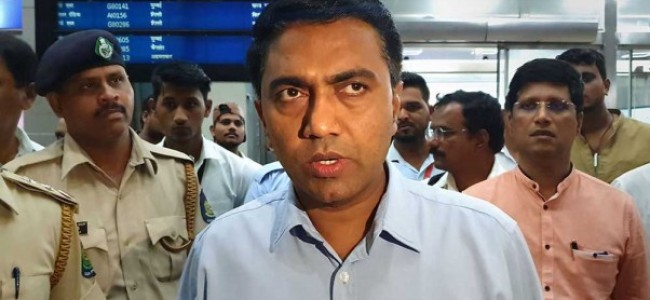 Goa CM Pramod Sawant Tests Coronavirus Positive Goa CM Pramod Sawant Tests Coronavirus Positive