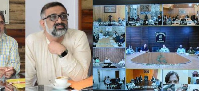 Dr Samoon reviews status of pending Court, CAT cases of School Education Deptt Dr Samoon reviews status of pending Court, CAT cases of School Education Deptt