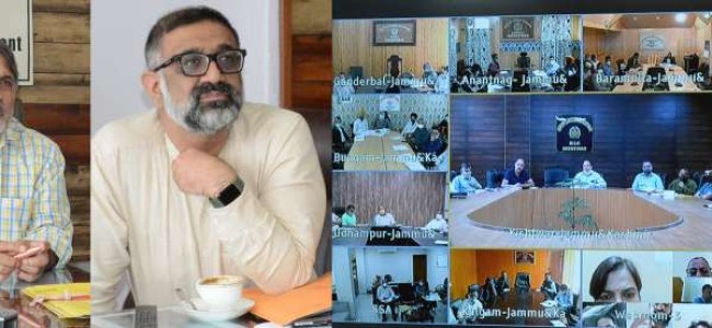 Dr Samoon reviews status of pending Court, CAT cases of School Education Deptt