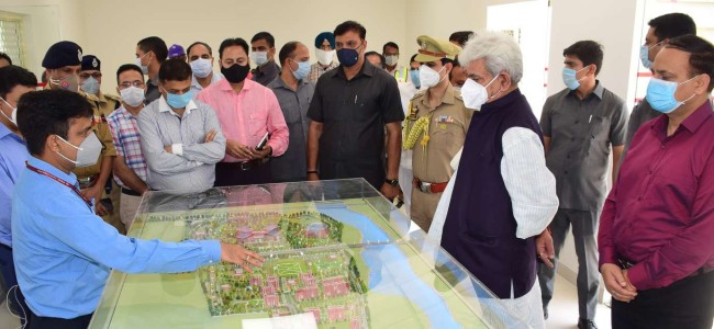 Lt Governor visits AIIMS site, inspects pace of on-going construction work Lt Governor visits AIIMS site, inspects pace of on-going construction work