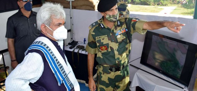 Lt Governor visits Border Outpost of BSF in Hiranagar sector Lt Governor visits Border Outpost of BSF in Hiranagar sector