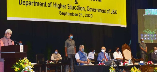 Lt Governor inaugurates Second Brainstorming Conference on implementation of NEP-2020 in J&K Lt Governor inaugurates Second Brainstorming Conference on implementation of NEP-2020 in J&K