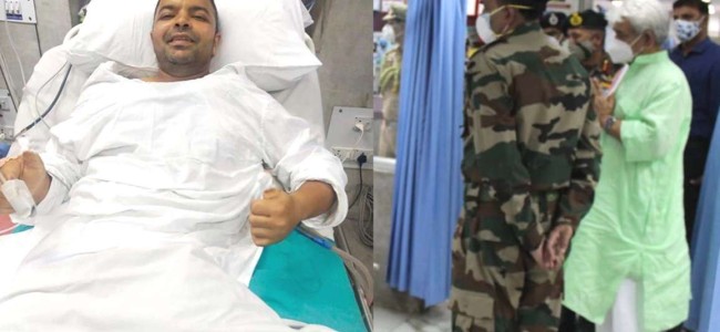 Lt Governor lauds exemplary courage and bravery of CRPF officer Lt Governor lauds exemplary courage and bravery of CRPF officer