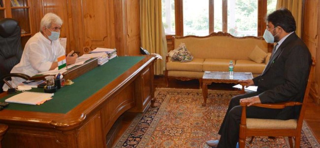 Former PDP Youth leader meets Lt Governor Former PDP Youth leader meets Lt Governor
