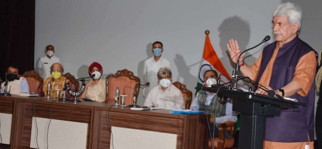 LG Sinha announces J&K Health Scheme providing universal Health Insurance to all residents of J&K LG Sinha announces J&K Health Scheme providing universal Health Insurance to all residents of J&K