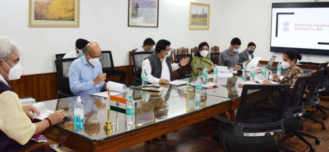 Lieutenant Governor reviews functioning of Industries & Commerce Department