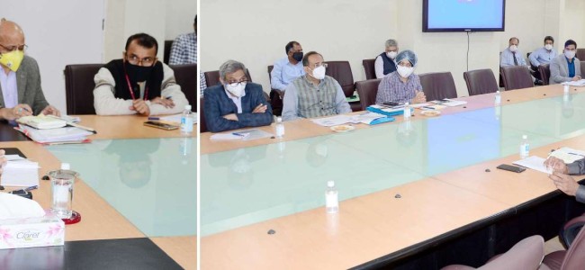 Lt Governor reviews winter preparedness of various departments, Offers Raj Bhawan’s Chopper to Public for Medical Emergencies & Evacuation Lt Governor reviews winter preparedness of various departments, Offers Raj Bhawan’s Chopper to Public for Medical Emergencies & Evacuation