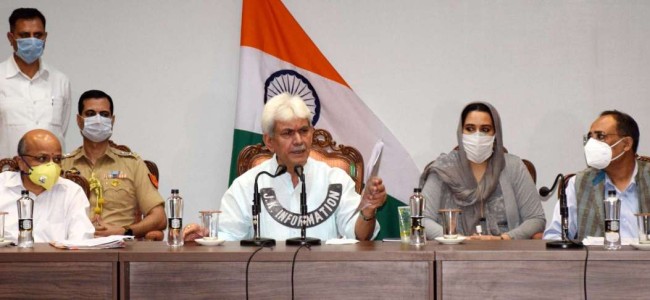 Administration committed to give transparent, people centric governance in Jammu and Kashmir: Lt Governor Administration committed to give transparent, people centric governance in Jammu and Kashmir: Lt Governor