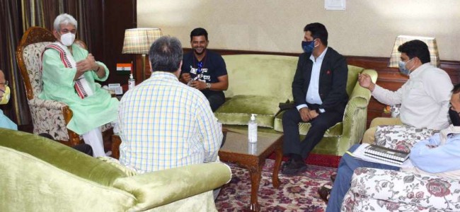 Suresh Raina to set up cricket academy in J&K ‘Sports to give new direction to JK youth’: Lt Governor Suresh Raina to set up cricket academy in J&K ‘Sports to give new direction to JK youth’: Lt Governor