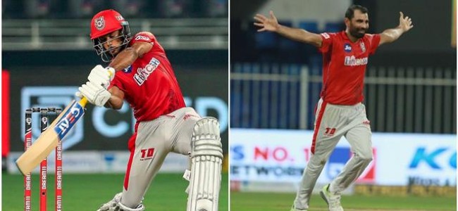 IPL 2020: Agarwal now holds Orange Cap, Purple with Shami IPL 2020: Agarwal now holds Orange Cap, Purple with Shami