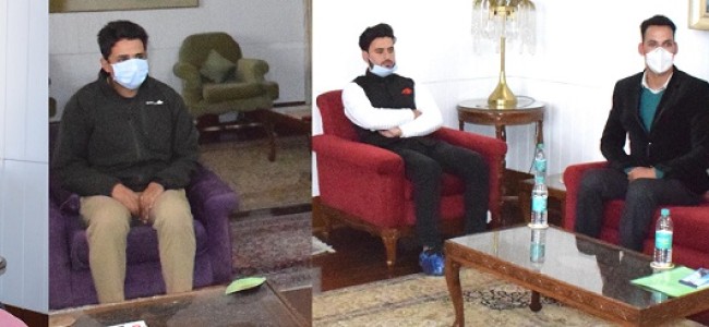 Former Legislator; Sports Person & public delegation call on Lt Governor Former Legislator; Sports Person & public delegation call on Lt Governor
