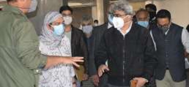 Atal Dulloo visits construction site of New Pediatric Hospital Bemina Atal Dulloo visits construction site of New Pediatric Hospital Bemina
