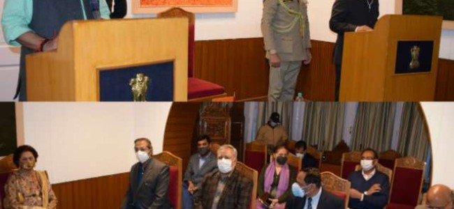 Lt Governor administers Oath to KK Sharma as State Election Commissioner Lt Governor administers Oath to KK Sharma as State Election Commissioner