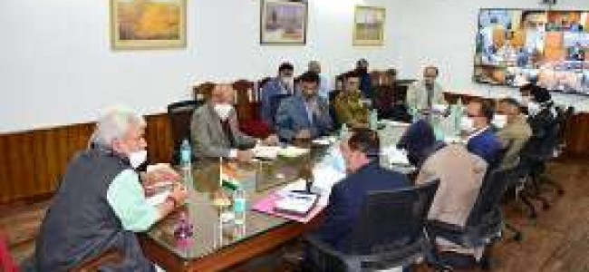 Lt Governor reviews winter preparedness & logistic arrangements of various departments