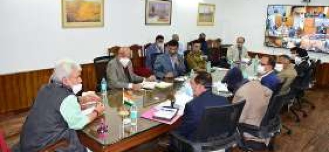 Lt Governor reviews winter preparedness & logistic arrangements of various departments Lt Governor reviews winter preparedness & logistic arrangements of various departments