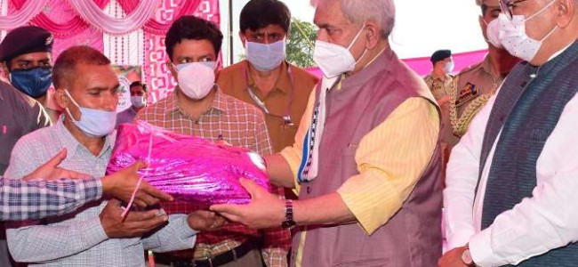 Lt Governor lays foundation stone for construction of Eklavya Model Residential School, Koteranka worth Rs 16 cr Lt Governor lays foundation stone for construction of Eklavya Model Residential School, Koteranka worth Rs 16 cr
