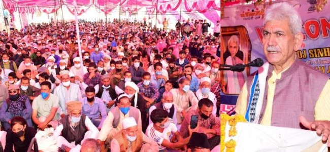 “Development deficit of 70 years will be mitigated; J&K entering the new dawn of equitable development”, Lt Governor “Development deficit of 70 years will be mitigated; J&K entering the new dawn of equitable development”, Lt Governor