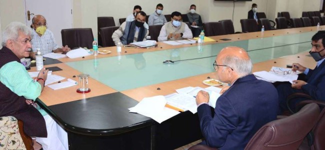 Lt Governor reviews progress made on recommendations of Committee on Business revival in J&K Lt Governor reviews progress made on recommendations of Committee on Business revival in J&K