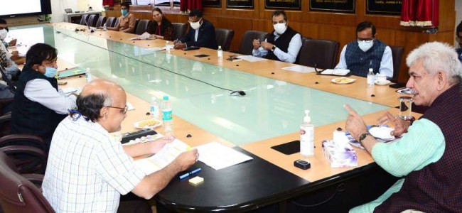 Lt Governor calls for developing Self Sustaining Public Conveniences across J&K Lt Governor calls for developing Self Sustaining Public Conveniences across J&K