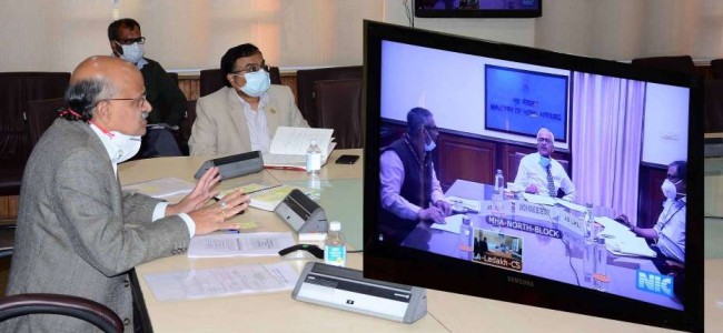 Union Home Secy reviews apportionment of assets and liabilities between J&K, Ladakh Union Home Secy reviews apportionment of assets and liabilities between J&K, Ladakh
